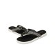 Men Casual Outdoor Denim Fabric Slip On Beach Flip Flop Slippers