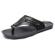 Men Leather Slip Resistant Metal Buckle Soft Casual Beach Slippers