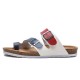 Men Metal Design Color Block Comfy Cork Bottom Thumb Slippers