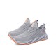 Men Knitted Fabric Breathable  Non Slip Athletic Running Walking Blade Type Sneakers