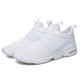 Men Elastic Band Portable Slip On Running Shoes Light Casual Sneakers