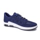 Men Knitted Fabric Lace Up Running Shoes Casual Walking Sneakers