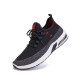 Men Knitted Fabric Air-cushion Sole Shock Absorption Running Sneakers