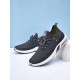 Men Knitted Fabric Air-cushion Sole Shock Absorption Running Sneakers