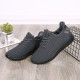 Large Size Men Knitted Fabric Breathable Casual Running Sneakers