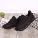 Large Size Men Knitted Fabric Breathable Casual Running Sneakers