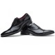 Men Retro Leather Cap Toe Non-slip Business Casual Formal Dress Shoes