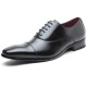 Men Retro Leather Cap Toe Non-slip Business Casual Formal Dress Shoes