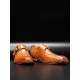 Men British Style Monk Shoes Business Formal Dress Shoes