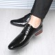 Large Size Men Stylish Leather Slip Resistant Business Formal Shoes