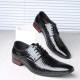 Large Size Men Stylish Leather Slip Resistant Business Formal Shoes