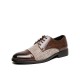 Men Stylish Brogue Cap Toe Derby Shoes Lace Business Formal Dress Shoes