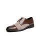 Men Stylish Brogue Cap Toe Derby Shoes Lace Business Formal Dress Shoes