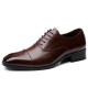 Men Microfiber Leather Non Slip Cap Toe Business Formal Dress Shoes