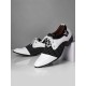 Men Vintage Color Blocking Pointed Toe Business Casual Dress Shoes