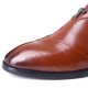 Men Leather Splicing Non-slip Soft Sole Slip On Business Formal Shoes