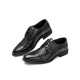 Men Vintage Brogue Derby Shoes Lace Up Business Dress Shoes