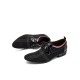 Men Stylish Pointed Toe Lace Up Business Canvas Dress Shoes