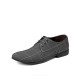 Men Pointed Toe Canvas Business Casual Dress Shoes