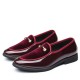 Large Size Men Leather Splicing Slip On Formal Dress Shoes