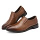 Men Stylish Crocodile Pattern Slip On Formal Dress Shoes