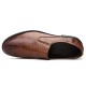 Men Stylish Crocodile Pattern Slip On Formal Dress Shoes