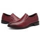 Men Stylish Crocodile Pattern Slip On Formal Dress Shoes