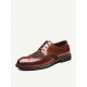 Large Size Men Brogue Carved Leather Splicing Formal Oxfords