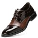 Men Cap Toe Splicing Non Slip Business Formal Shoes