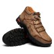 Men Durable Comfort Round Toe Lace Up Outdoor Casual Ankle Boots