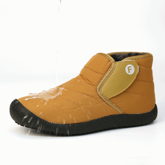 Men Outdoor Waterproof Warm Lining Hook Loop Casual Ankle Boots