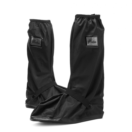 Men Waterproof Slip Resistant High Top Side Zipper Rain Boots Covers