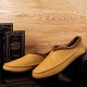 Men Large Size Plush Lining Microfiber Leather Non-slip Casual Slippers