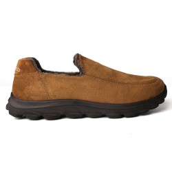 Men Warm Plus Lining Soft Sole Slip On Comfy Casual Boots