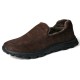 Men Warm Plus Lining Soft Sole Slip On Comfy Casual Boots