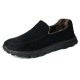 Men Warm Plus Lining Soft Sole Slip On Comfy Casual Boots