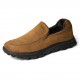 Men Warm Plus Lining Soft Sole Slip On Comfy Casual Boots