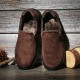 Men Warm Plus Lining Soft Sole Slip On Comfy Casual Boots