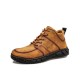 Men Microfiber Leather Non Slip Soft Sole Outdoor Casual Ankle Boots