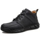 Men Microfiber Leather Non Slip Soft Sole Outdoor Casual Ankle Boots