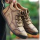 Men Vintage Hand Stitching Comfort Soft Leather Boots