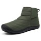 Men Waterproof Warm Lining Hook Loop Toe Protective Casual Ankle Boots