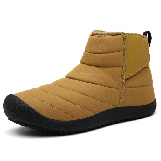 Men Waterproof Warm Lining Hook Loop Toe Protective Casual Ankle Boots