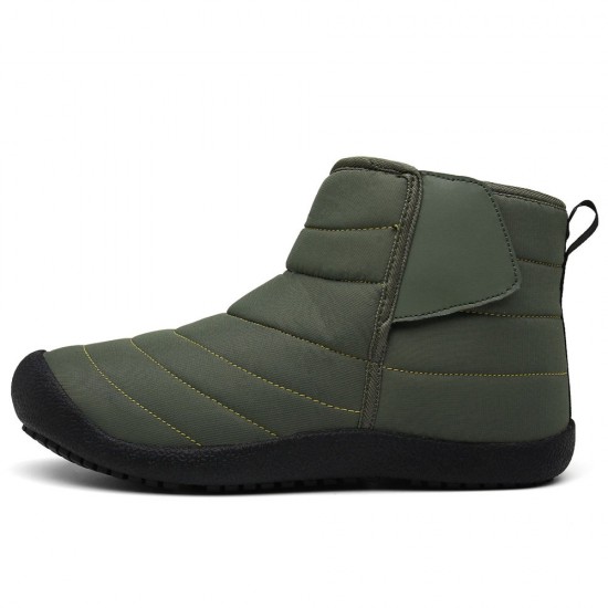 Men Waterproof Warm Lining Hook Loop Toe Protective Casual Ankle Boots