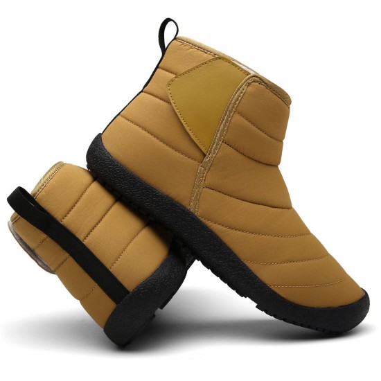 Men Waterproof Warm Lining Hook Loop Toe Protective Casual Ankle Boots