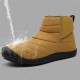 Men Waterproof Warm Lining Hook Loop Toe Protective Casual Ankle Boots