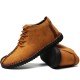 Menico Men Hand Stitching Leather Non-slip Soft Sole Warm Casual Boots