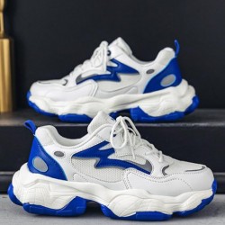 Breathable Mesh Insert Reflective Design Chunky Sneakers