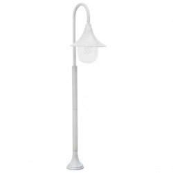 Garden Post Light E27 120 cm Aluminium White