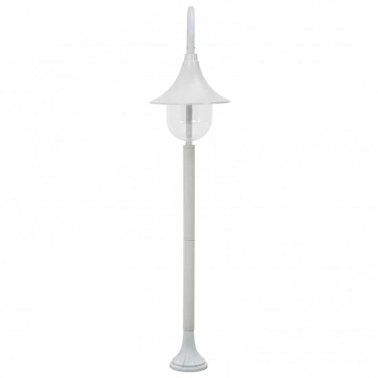 Garden Post Light E27 120 cm Aluminium White